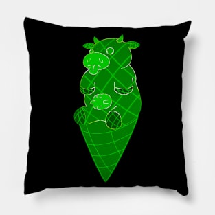 Sim-Moo-Lation - Green - CowLick Pillow