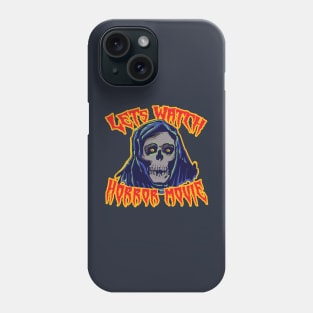 Lets Watch Horror Movie ( Creepy Halloween Vibe ) Phone Case