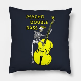 Psychobilly double bass Pillow