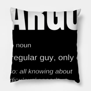 Funny Car Guy T-shirt Gift Car Guy Definition Pillow