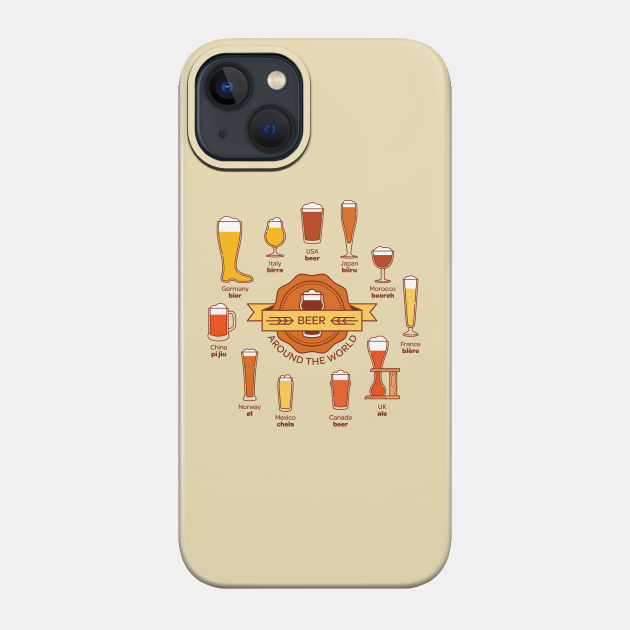 Beer Around the World - Beer - Phone Case