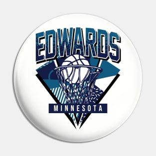 Edwards Retro Minnesota Basketball Throwback Pin