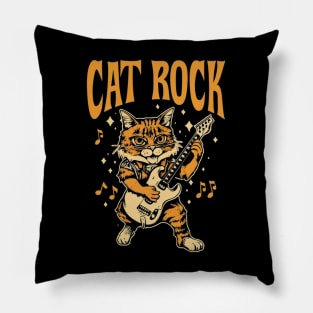 Cat rock Music Pillow