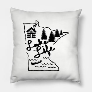 Minnesota Lake Life Pillow