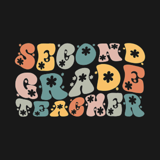 Second Grade Rainbow Girls Boys Teacher Team 2nd Grade Squad T-Shirt