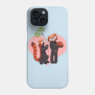 red pandas in love Phone Case