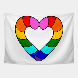 Candy Cane Pride Tapestry