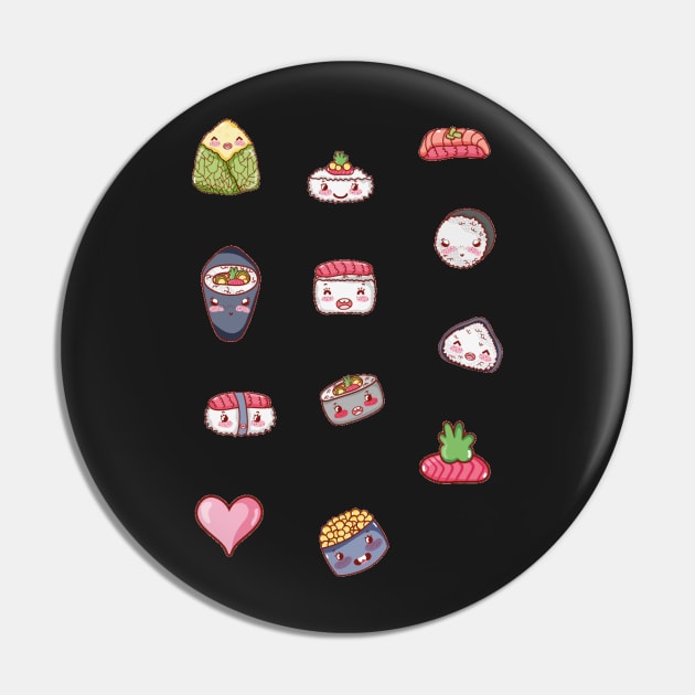 kawaii sushi Pin by timegraf