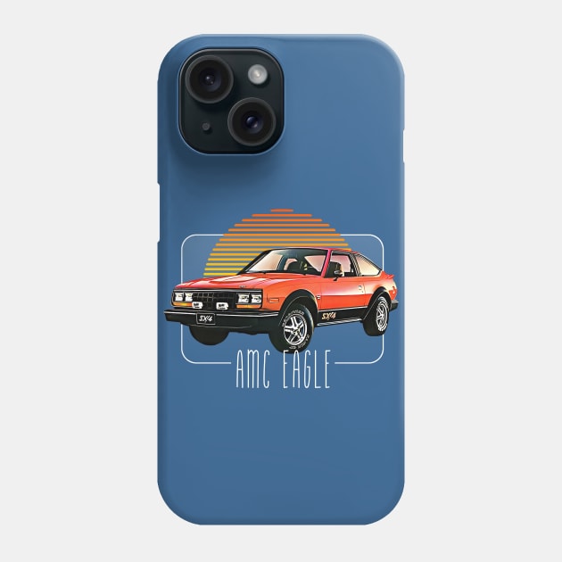 AMC Eagle / Retro Classic Car Lover Design Phone Case by DankFutura