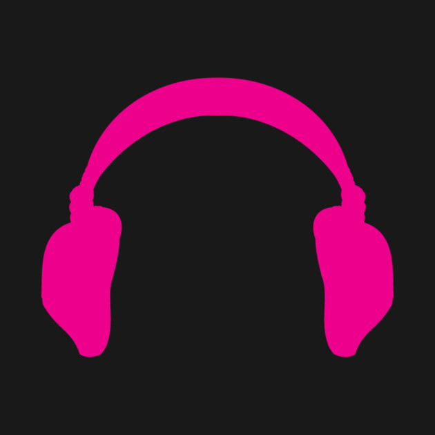 Pink Headphones by Synthpop Fanatic