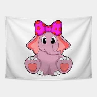 Elephant with Ribbon Tapestry