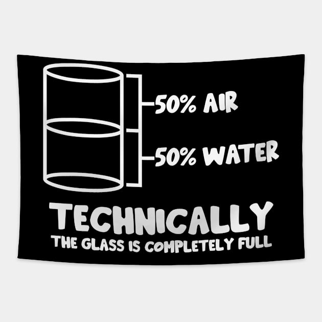 Technically The Glass Is Full Tapestry by ScienceCorner