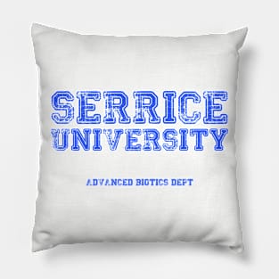 Serrice University, faded Pillow