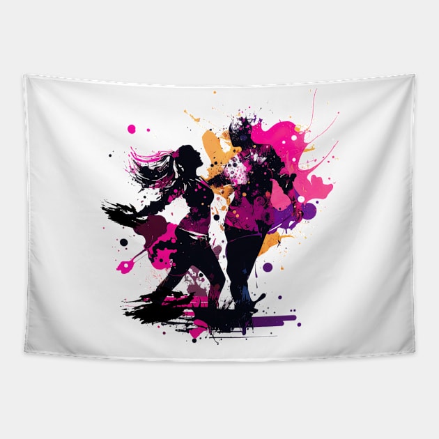 Latin dance art Tapestry by geekmethat