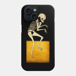 Japanese Woodcut Skeleton Phone Case