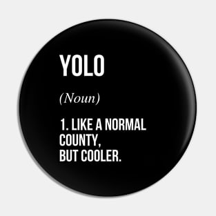 Yolo County California Defined Pin