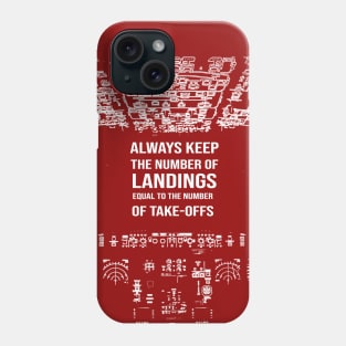 Cockpit Instrument Aviation funny quote Phone Case