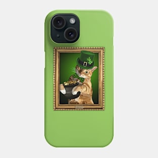 Saint Patricks Day Leprecat with Pot of Gold Phone Case