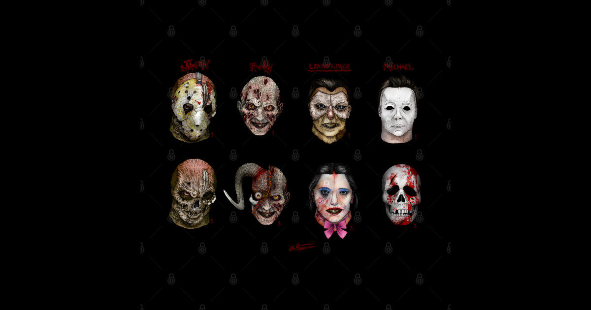 All-Stars (horizontal) - Horror - Sticker | TeePublic