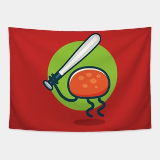 Jellyfish Love Baseball Tapestry