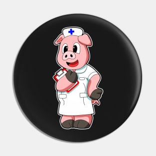 Pig as Nurse with Smock Pin