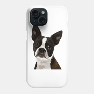 Boston Terrier Illustration Phone Case