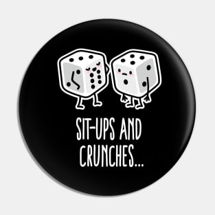 Sit-ups Crunches gym dices Six pack abs fitness Pin