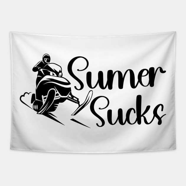 Summer Sucks Tapestry by cyryley