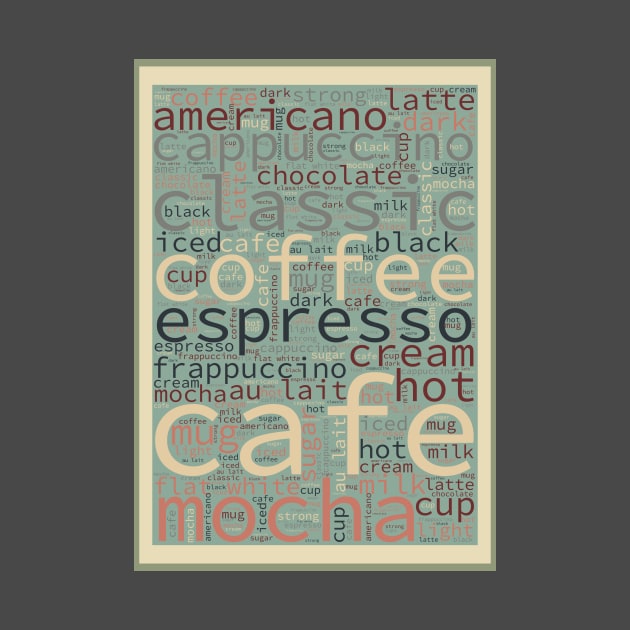 Coffee Menu Word Art by xposedbydesign