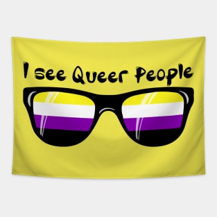 Non-Binary Sunglasses - Queer People Tapestry