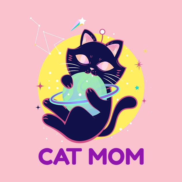 Cat Mom Gift Vintage Retro by narekmug