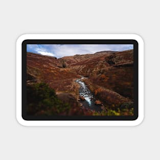 Botndalur Valley in West Iceland Glymur Photograph Magnet