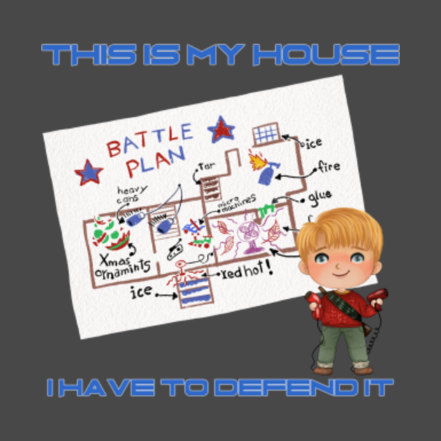 Disover HOME ALONE- KEVIN BATTLE PLAN - Home Alone - T-Shirt