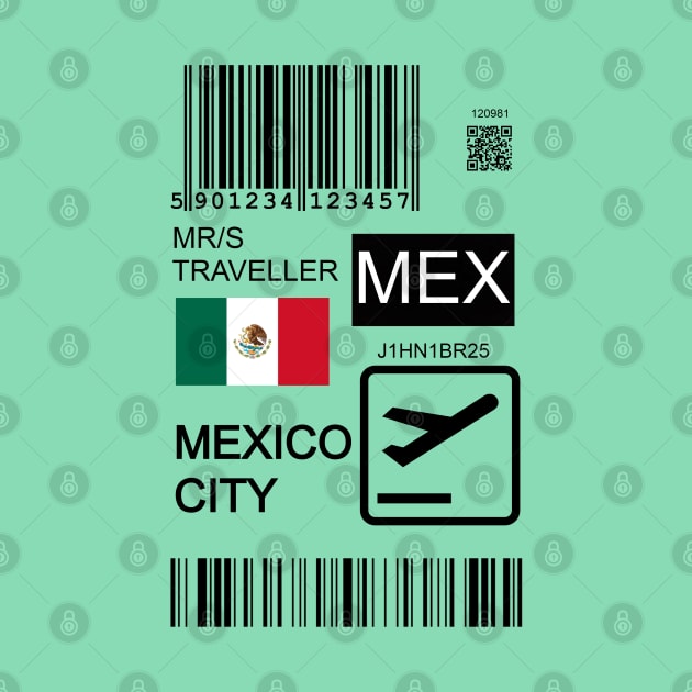 Mexico city travel ticket by Travellers