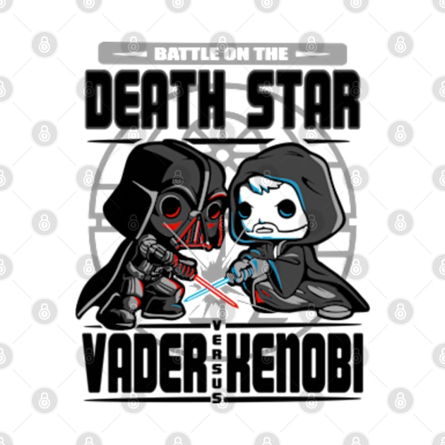 Battle on Death Star by Planet of Tees