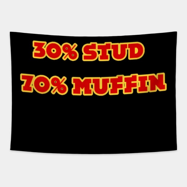 30% Stud 70% Muffin Tapestry by r.abdulazis