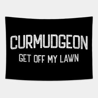 Curmudgeon Get Off My Lawn Tapestry