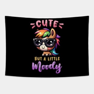 Cute But A Little Moody I Equestrian Pony Horse Fan Tapestry