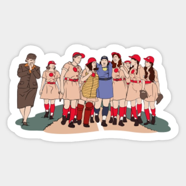 THE ROCKFORD PEACHES SHIRT AND STICKER  Sticker for Sale by StillChasing