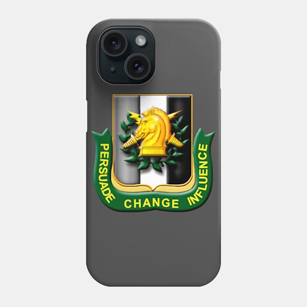 Psychological Operations Regiment Logo Phone Case by Spacestuffplus