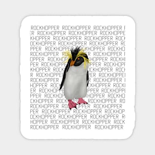 Rockhopper Penguin Labeled Magnet