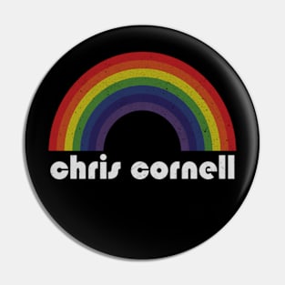 Chris Cornell / Vintage Rainbow Design // Fan Art Design Pin