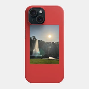 Summer fountain sarajevo bosnia herzegovina Phone Case