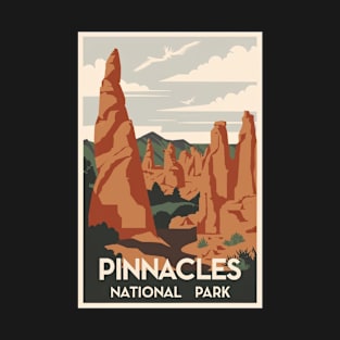 Pinnacles National Park Vintage Travel Poster T-Shirt