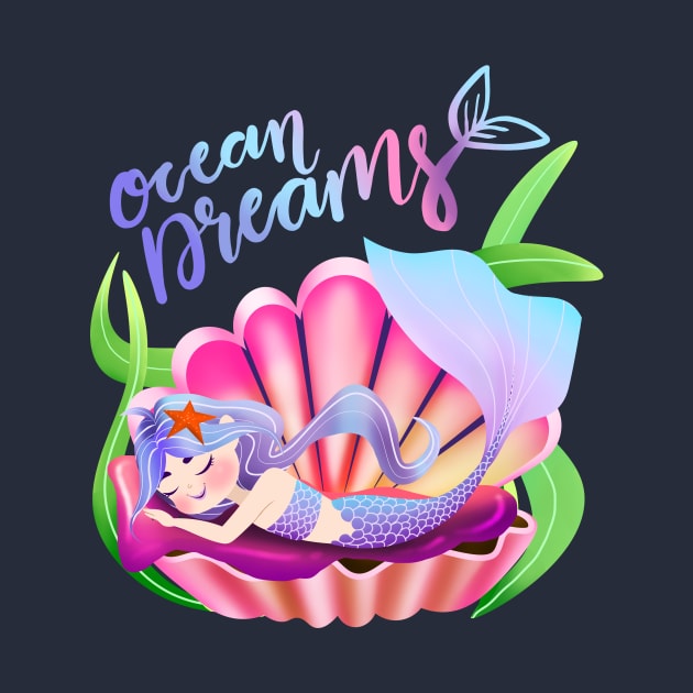 Mermaid Ocean Dreams Sea Life by Jake, Chloe & Nate Co.