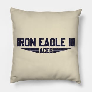 Vintage IRON EAGLES III Aces Pillow