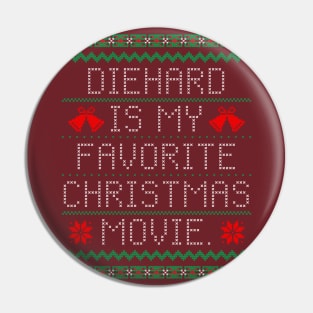 Die Hard Ugly Christmas Sweater Pin