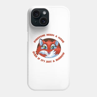 fox in the den Phone Case