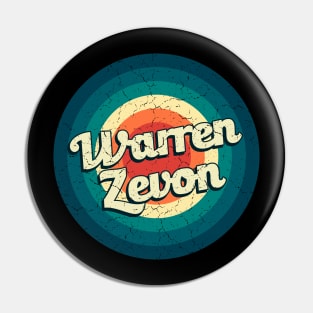 Graphic Warren Name Retro Vintage Circle Pin