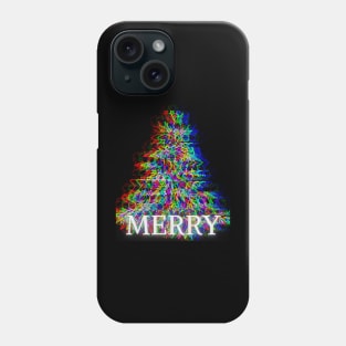 MERRY! ABSTRACT CHRISTMAS TREE Phone Case